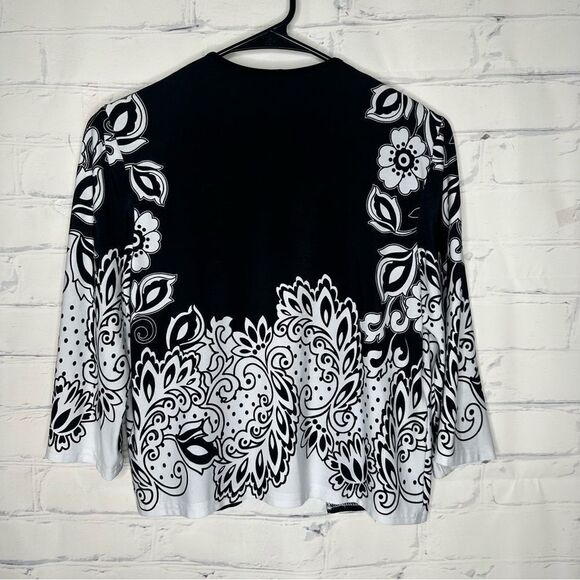 Madison Leigh size 6 black & white top - Picture 2 of 6